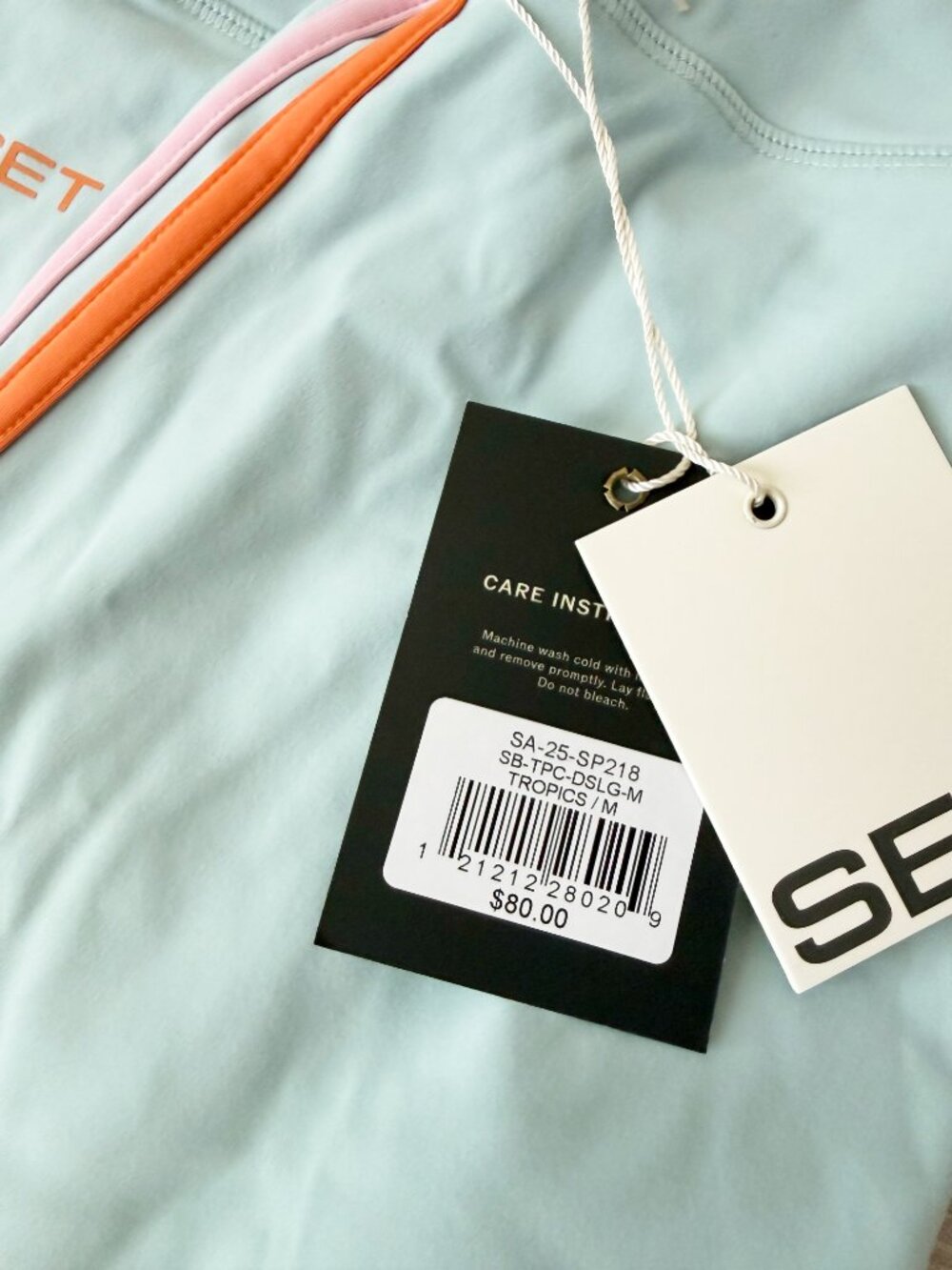 SET Active - M - Tropics Sporty Duo Stripe Leggings from SET Resort - Sportbody - Picture 3 of 3